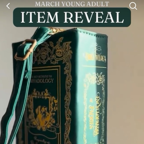 Owlcrate Emily Wilde’s Encyclopedia of Faeries Book Purse - Picture 10 of 10